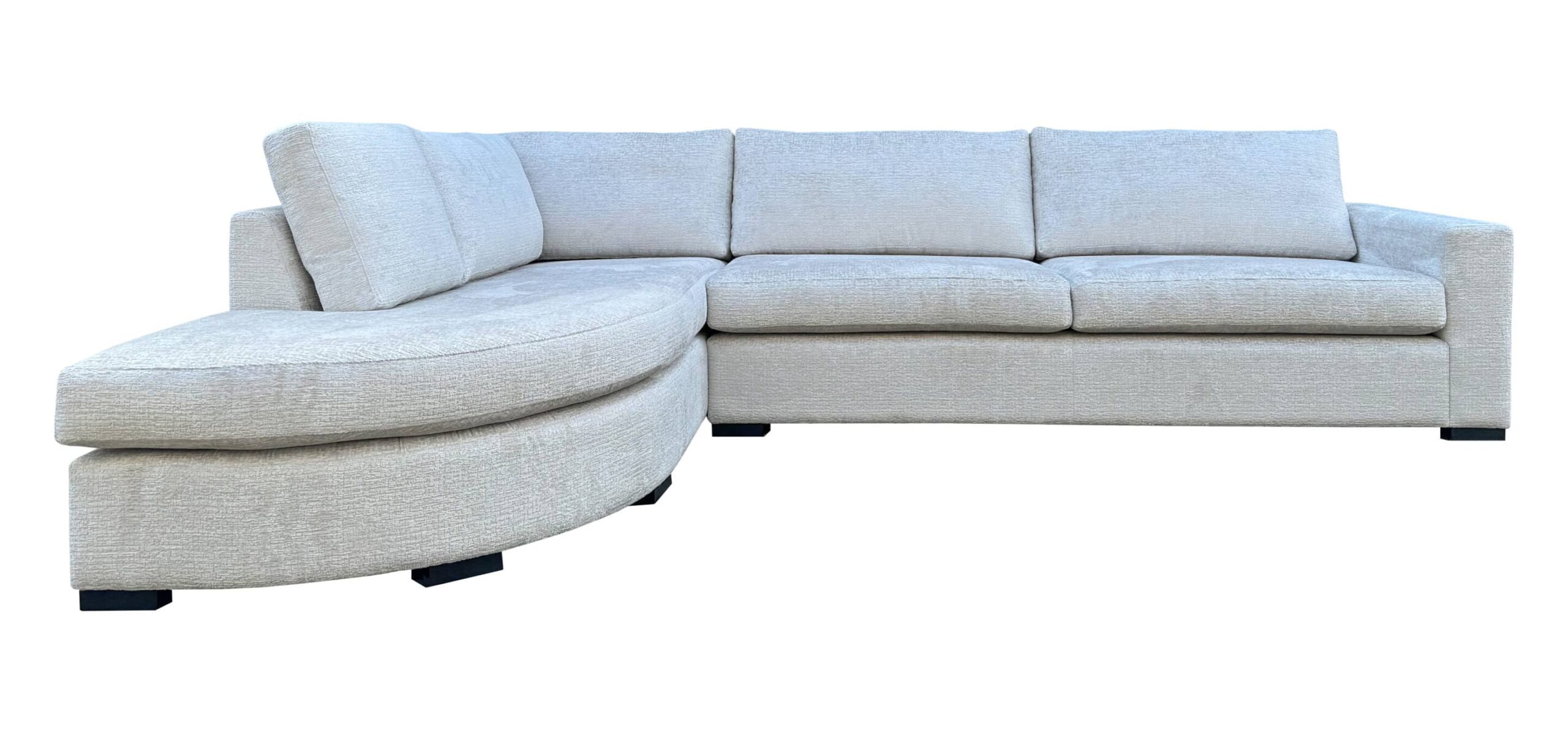 Daan ronde hoekbank beige